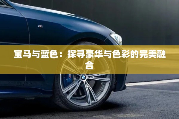宝马与蓝色:探寻豪华与色彩的完美融合