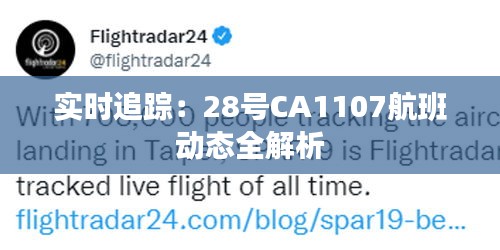 实时追踪:28号CA1107航班动态全解析