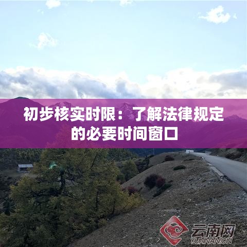 初步核实时限:了解法律规定的必要时间窗口