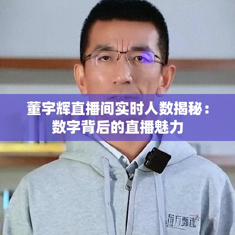 董宇辉直播间实时人数揭秘:数字背后的直播魅力