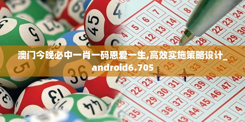 澳门今晚必中一肖一码恩爱一生,高效实施策略设计_android6.705