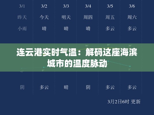 连云港实时气温:解码这座海滨城市的温度脉动