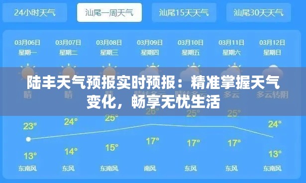 陆丰天气预报实时预报:精准掌握天气变化,畅享无忧生活