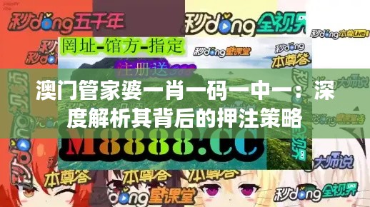 澳门管家婆一肖一码一中一:深度解析其背后的押注策略