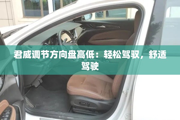 君威调节方向盘高低:轻松驾驭,舒适驾驶