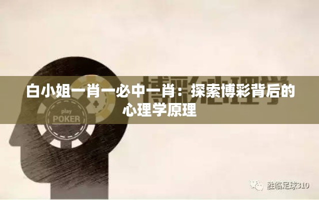 白小姐一肖一必中一肖:探索博彩背后的心理学原理