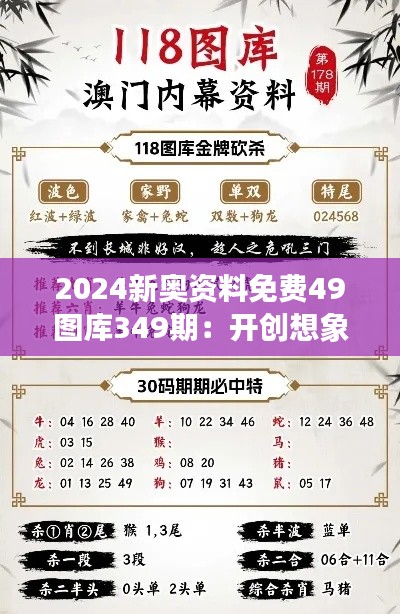 2024新奥资料免费49图库349期:开创想象力边界的灵感源泉