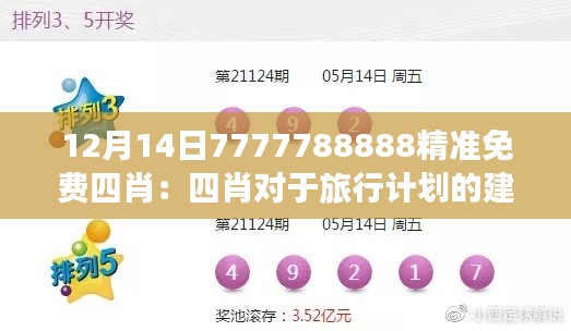 12月14日7777788888精准免费四肖：四肖对于旅行计划的建议