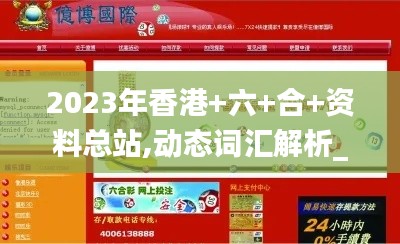 2023年香港+六+合+资料总站,动态词汇解析_SHD7.888