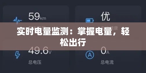 实时电量监测:掌握电量,轻松出行
