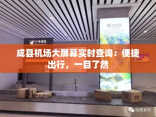 成县机场大屏幕实时查询:便捷出行,一目了然