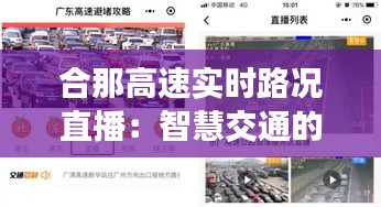 合那高速实时路况直播:智慧交通的守护者