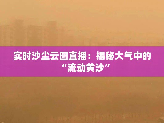 实时沙尘云图直播:揭秘大气中的“流动黄沙”