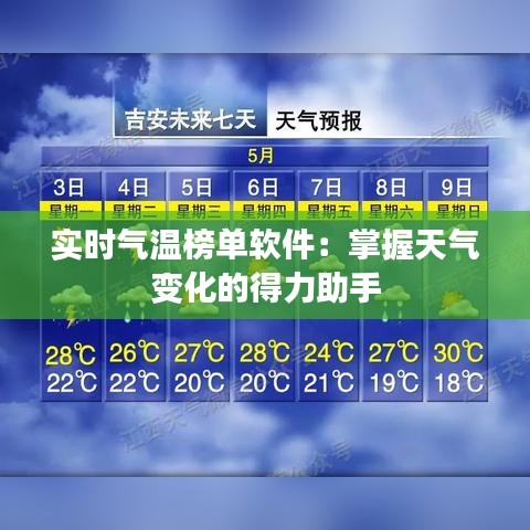 实时气温榜单软件:掌握天气变化的得力助手