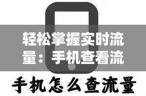 轻松掌握实时流量:手机查看流量消耗的五大方法