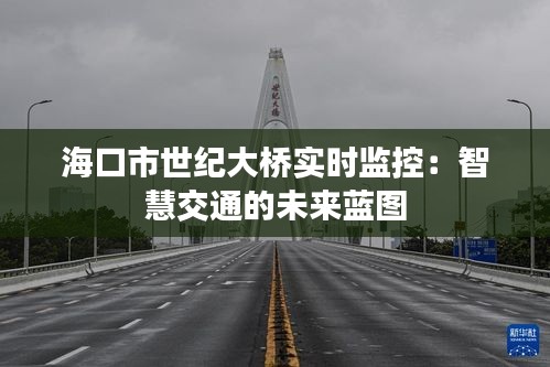 海口市世纪大桥实时监控:智慧交通的未来蓝图