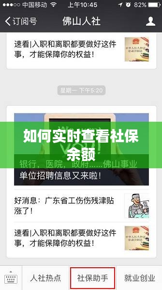 如何实时查看社保余额