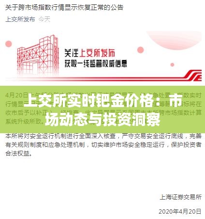 上交所实时钯金价格:市场动态与投资洞察