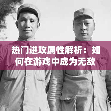 热门进攻属性解析:如何在游戏中成为无敌战神