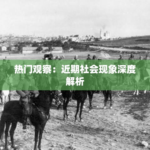 热门观察:近期社会现象深度解析