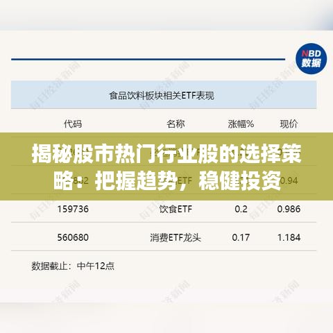 揭秘股市热门行业股的选择策略:把握趋势,稳健投资