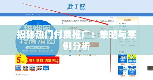 揭秘热门付费推广:策略与案例分析
