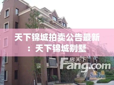 天下锦城拍卖公告最新:天下锦城别墅