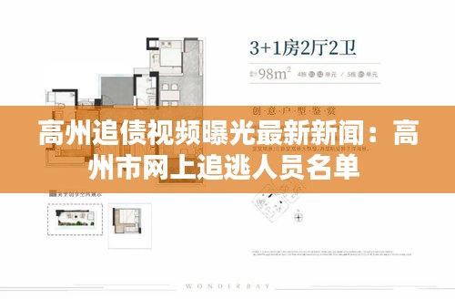 高州追债视频曝光最新新闻:高州市网上追逃人员名单
