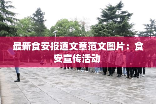 最新食安报道文章范文图片:食安宣传活动