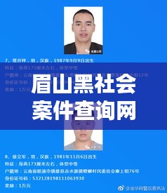 眉山黑社会案件查询网最新:眉山黑恶势力在逃人员名单