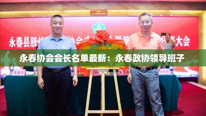 永春协会会长名单最新:永春政协领导班子