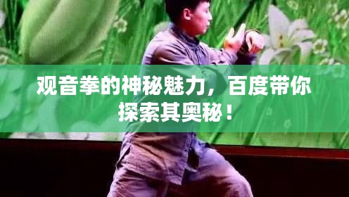 观音拳的神秘魅力,百度带你探索其奥秘!
