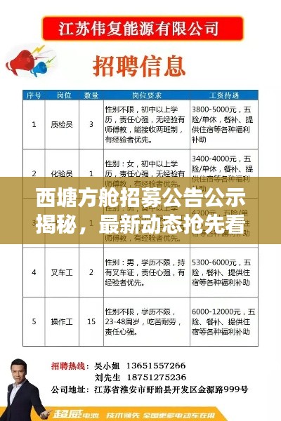 西塘方舱招募公告公示揭秘,最新动态抢先看