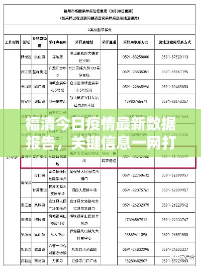 福清今日疫情最新数据报告,关键信息一网打尽