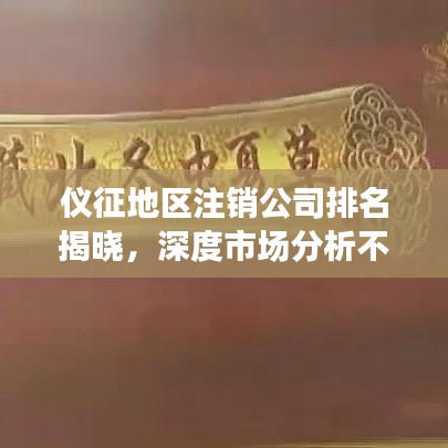 仪征地区注销公司排名揭晓，深度市场分析不容错过