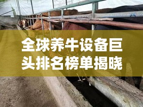 全球养牛设备巨头排名榜单揭晓!