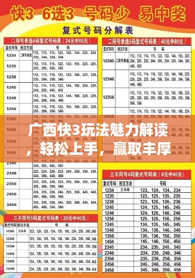 广西快3玩法魅力解读，轻松上手，赢取丰厚奖励！