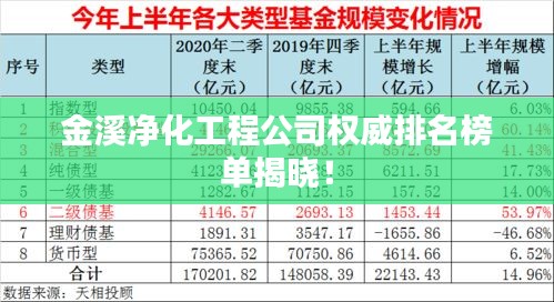 金溪净化工程公司权威排名榜单揭晓!