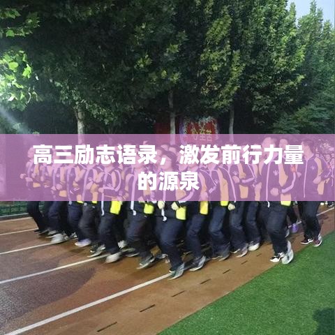高三励志语录,激发前行力量的源泉