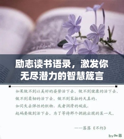 励志读书语录,激发你无尽潜力的智慧箴言