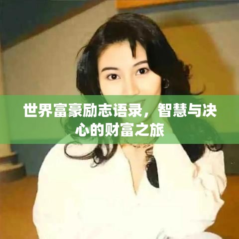 世界富豪励志语录,智慧与决心的财富之旅