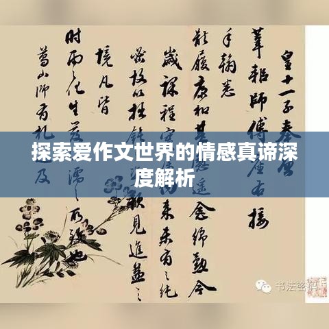 探索爱作文世界的情感真谛深度解析