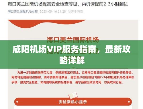咸阳机场VIP服务指南,最新攻略详解