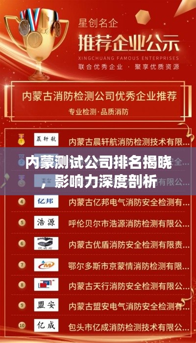 内蒙测试公司排名揭晓,影响力深度剖析