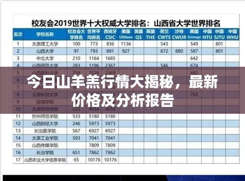 今日山羊羔行情大揭秘,最新价格及分析报告