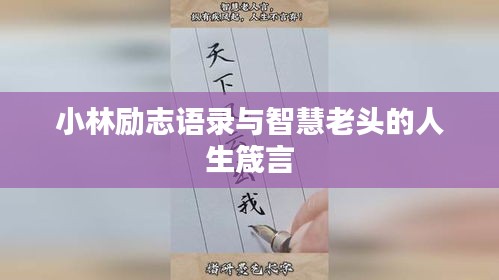 小林励志语录与智慧老头的人生箴言